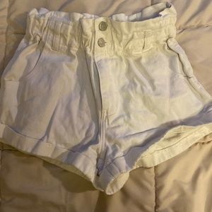 White Pacsun Mom Shorts